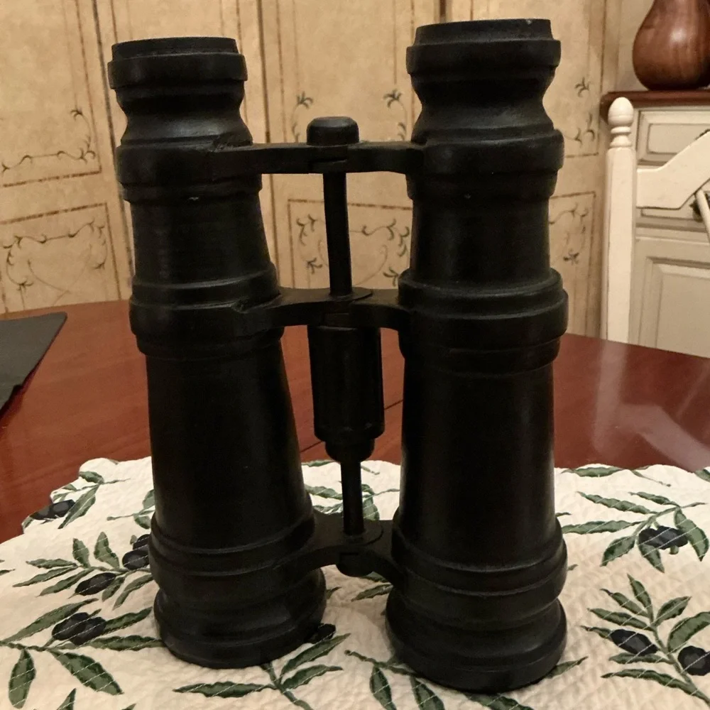 Pottery Barn Black Binoculars Accent Decor Wood